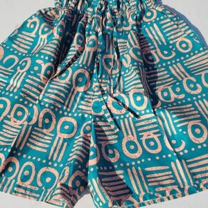Stylish Teal and Pink Women's Shorts